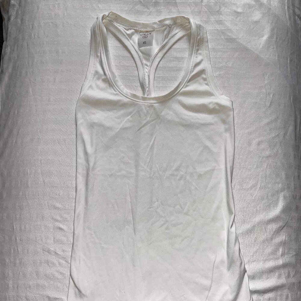 Calia Women's White Athletic Tank Top